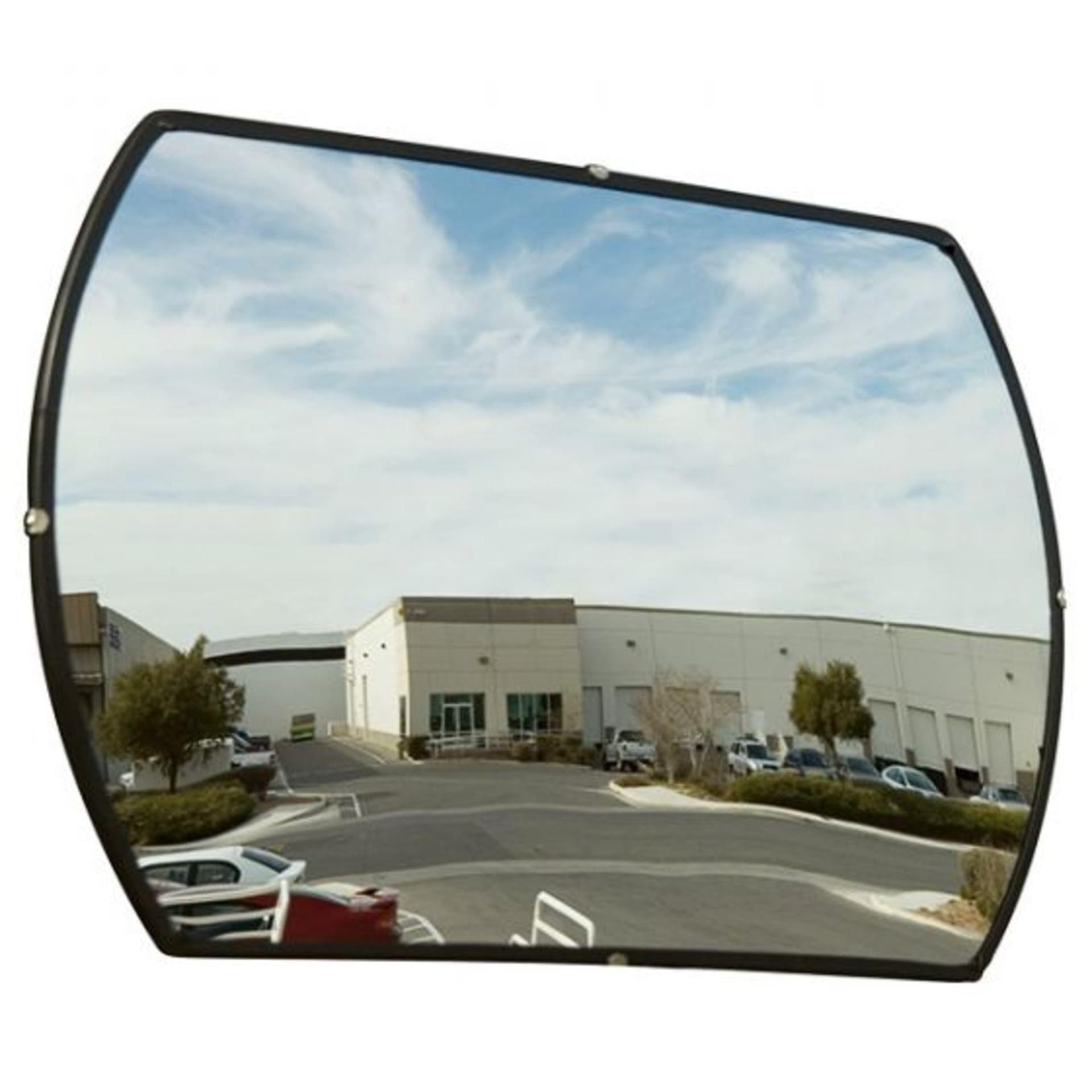 Steelman 15x24" Rectangular Convex Acrylic Security Mirror with Mounting Hardware
