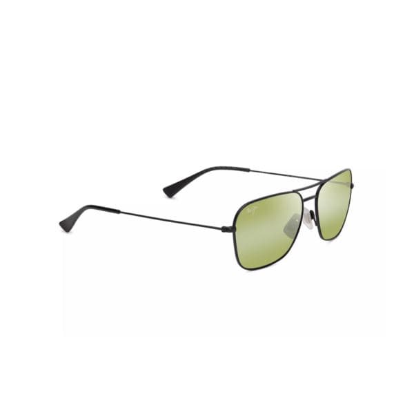 Na'auao Polarized Sunglasses Matte Black Frame Maui HT Lens