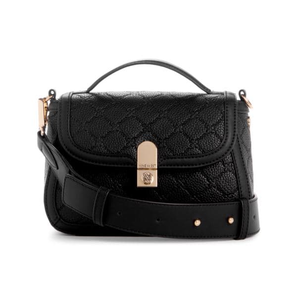 Adelaide Mini Crossbody Flap Black