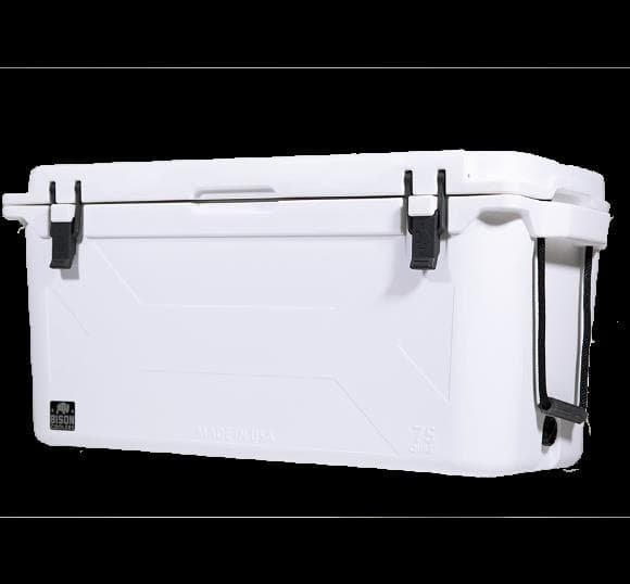 White 75 QT Bison Cooler