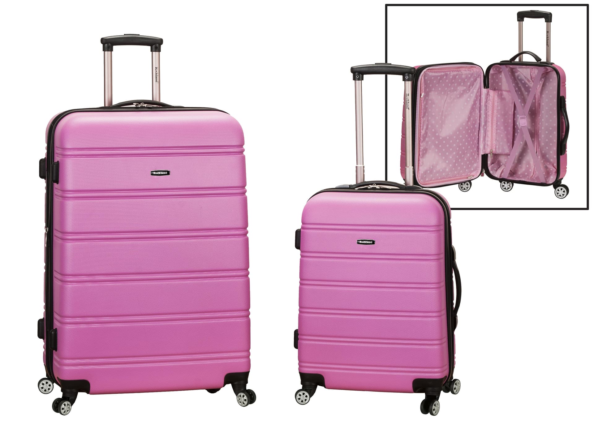 Melbourne, 2 Pc. Luggage Set - Pink