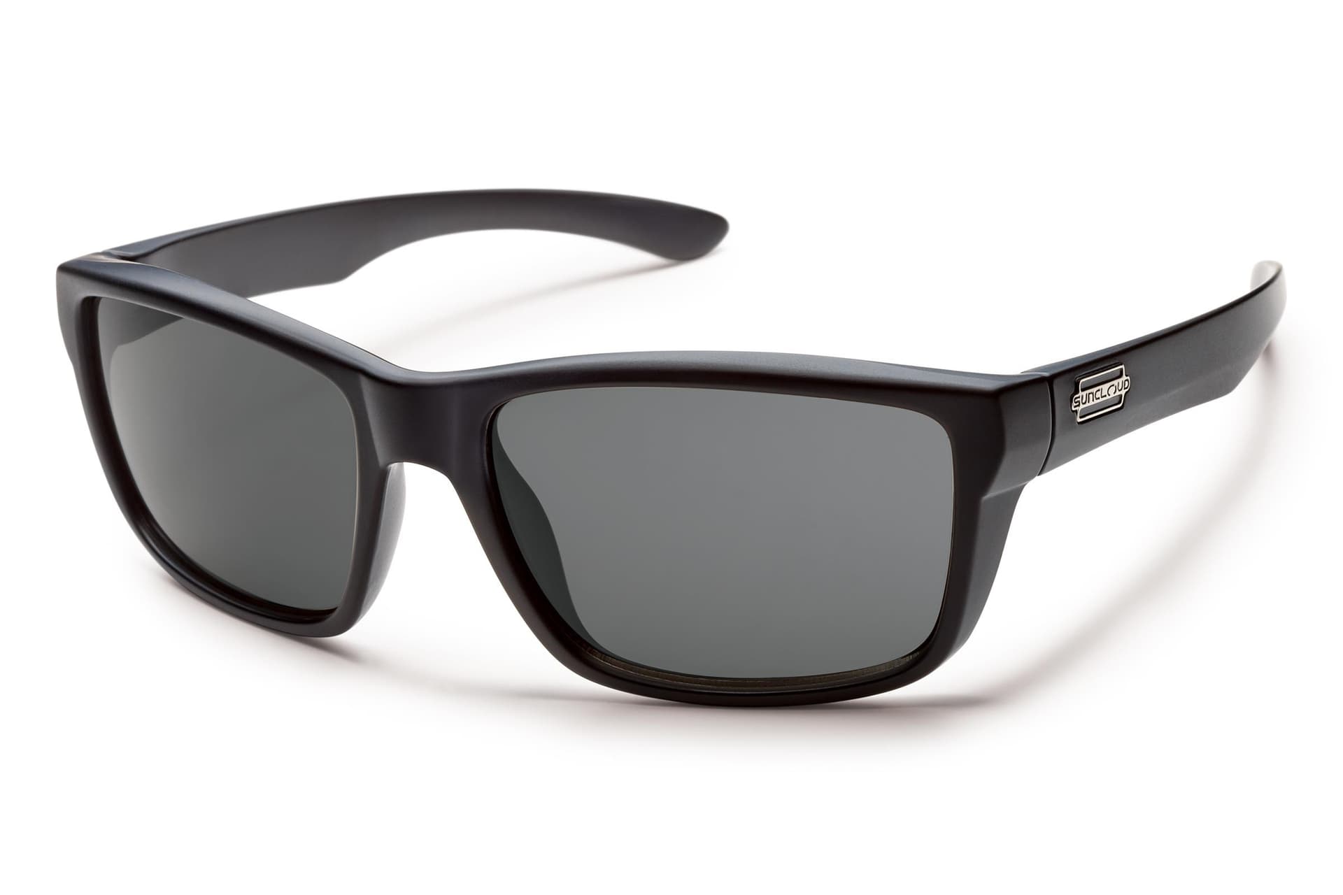 Suncloud Mayor Polarized Sunglasses - Matte Black/Gray Green