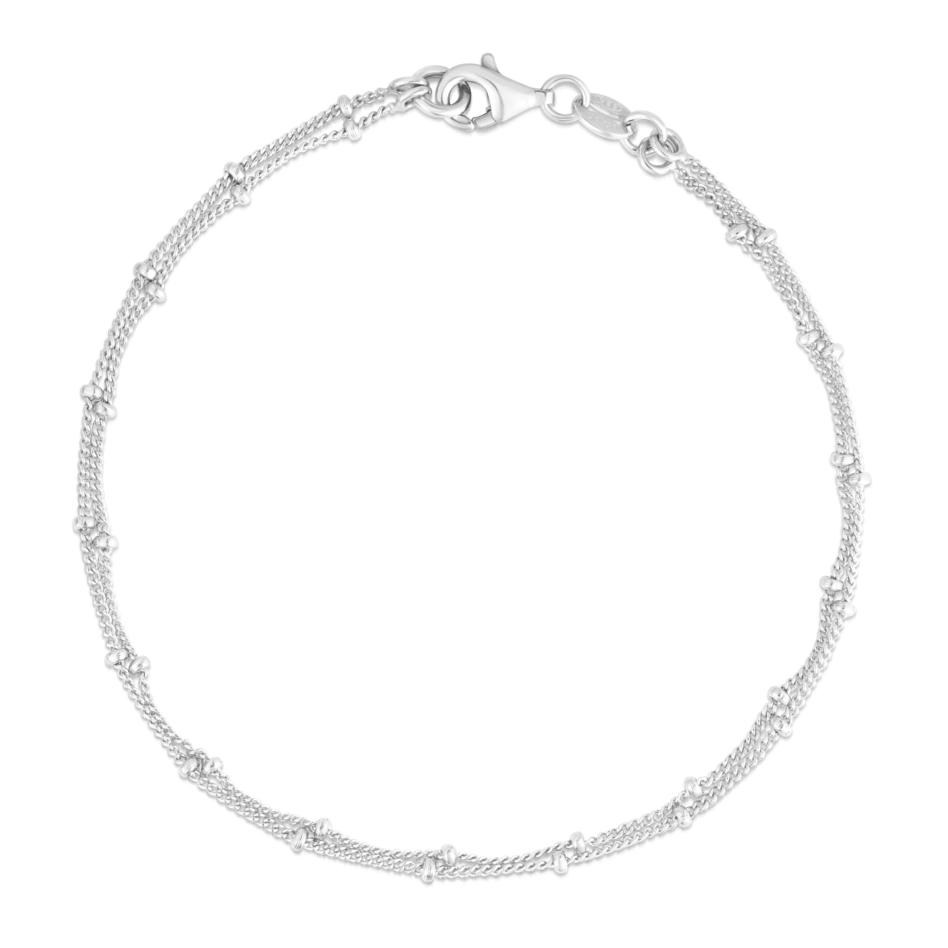 Double Saturn Chain Bracelet