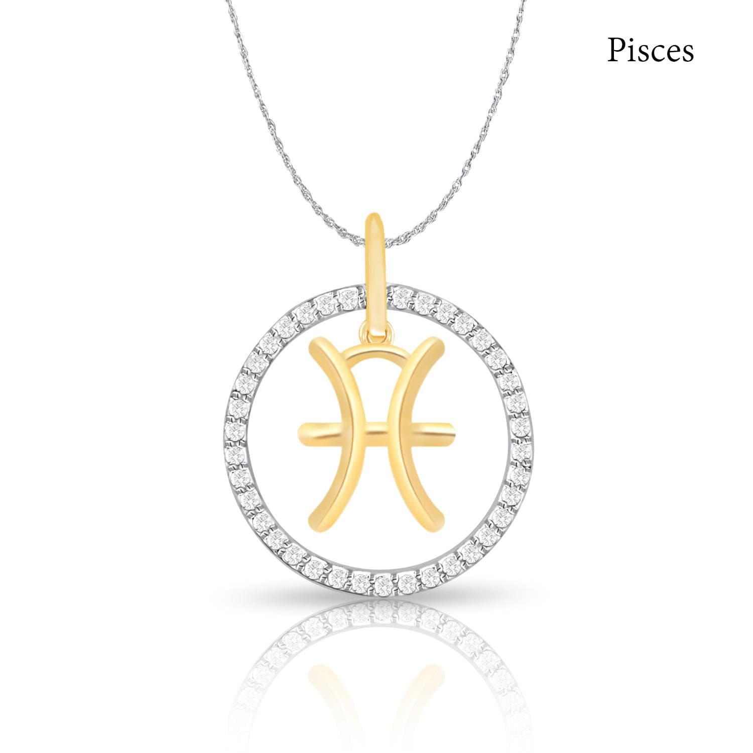 Diamond Zodiac Necklace 0.20ct