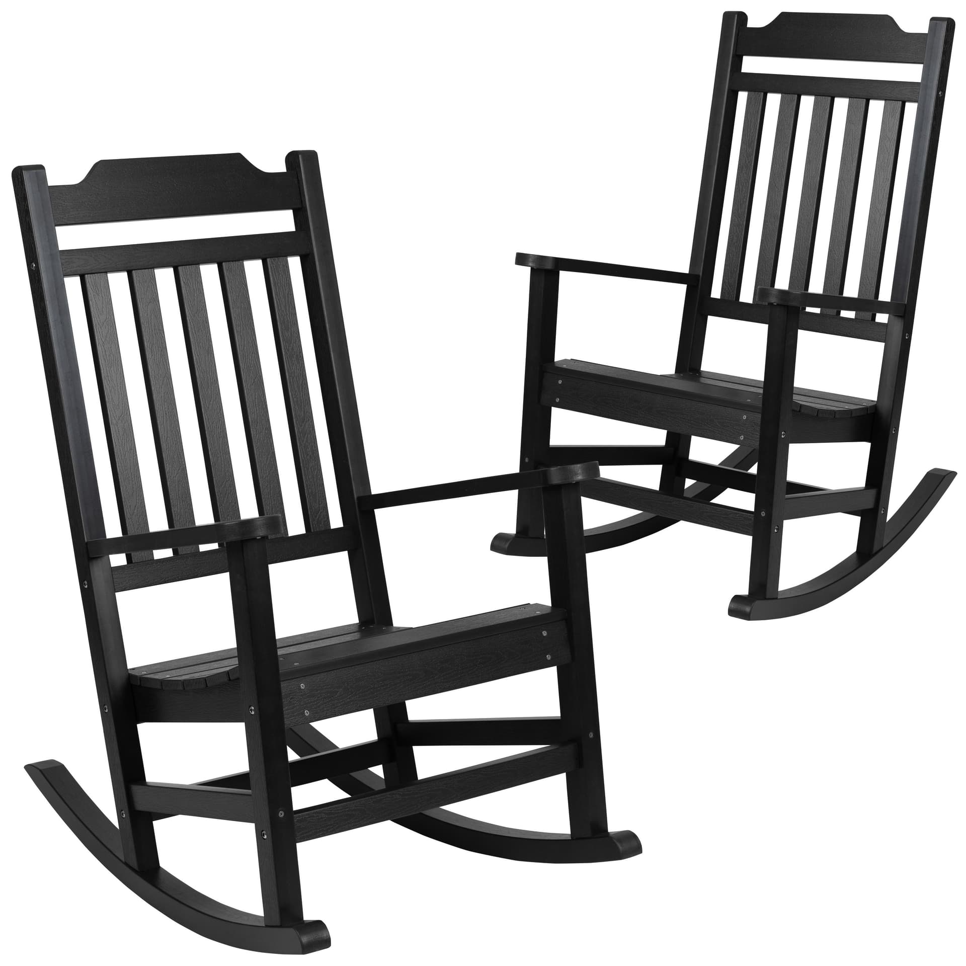 2pc Set of Winston Rocking Chairs: Black