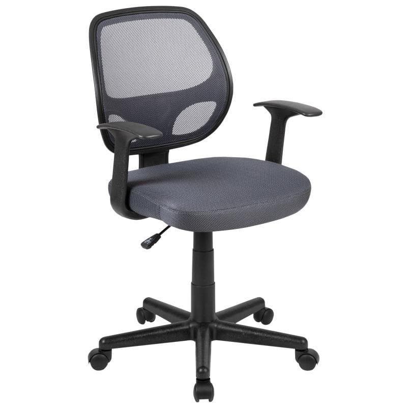 Mid Back Swivel Ergonomic Office Chair: Gray