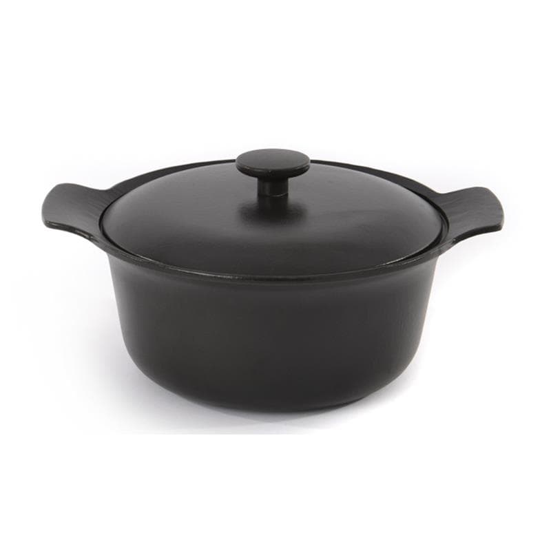 Ron 10" Cast Iron Dutch Oven 4.4Qt., Black