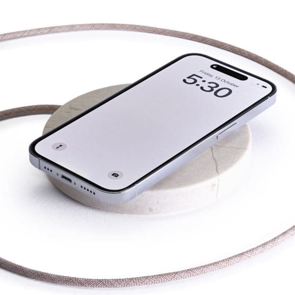 Einova Classic Wireless Charging Stone - Cream Marble