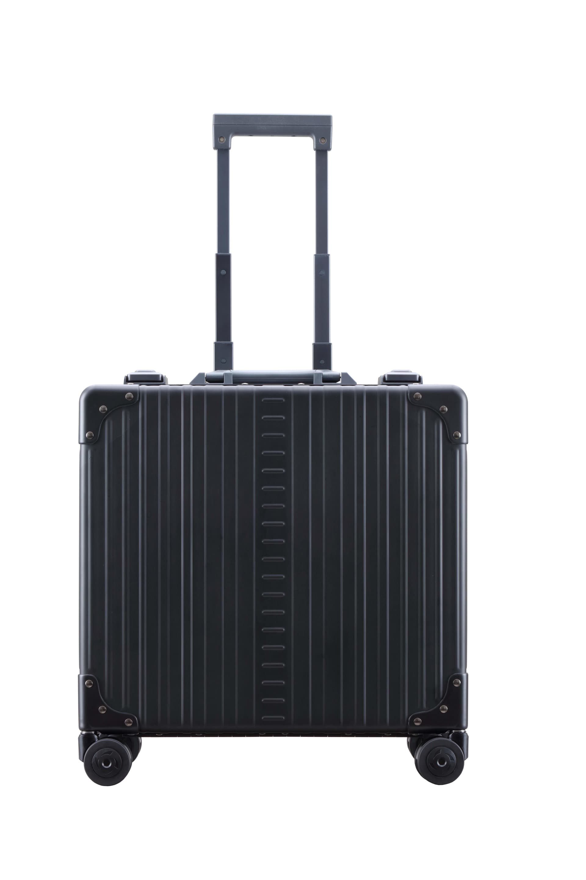 Aleon 17" Wheeled Aluminum Hardside Business Briefcase (Onyx) Black
