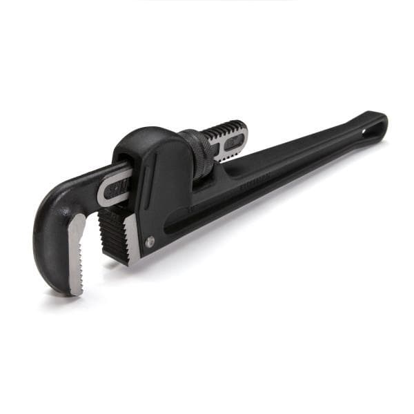Steelman 18" Heavy-Duty Cast Aluminum Straight Handle Pipe Wrench