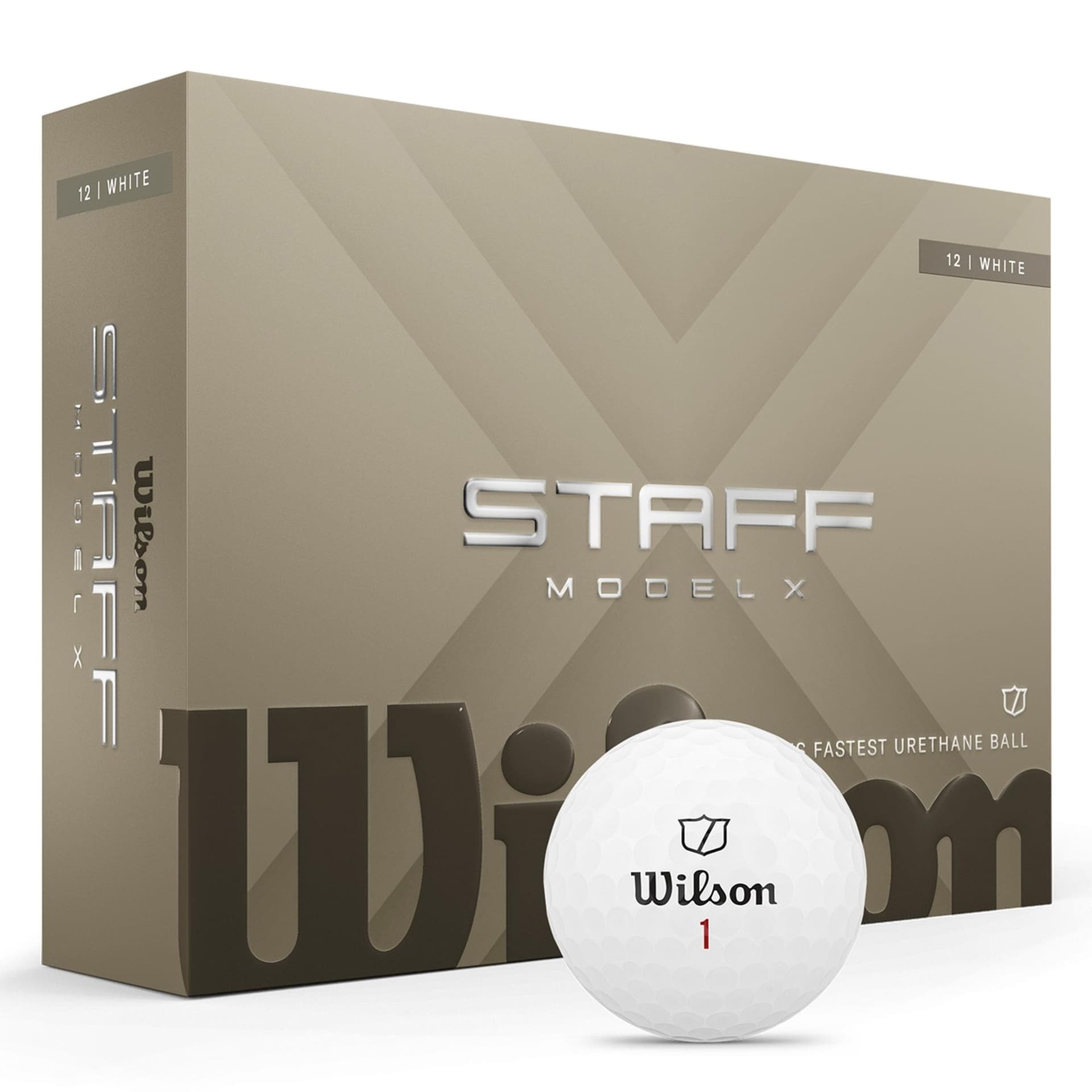 Wilson Staff Model X White Golf Balls - 1 Dozen