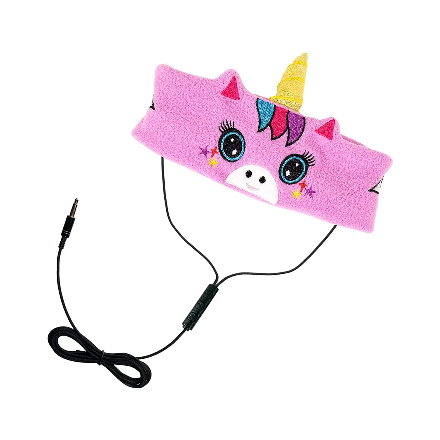 H1 Adjustable Fleece Headband Headphones Unicorn