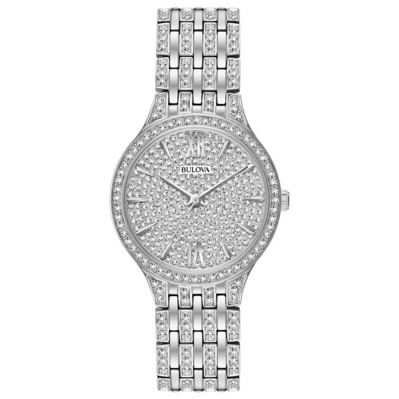 Ladies Crystal Collection Fully Paved Swarovski Watch Crystal Dial