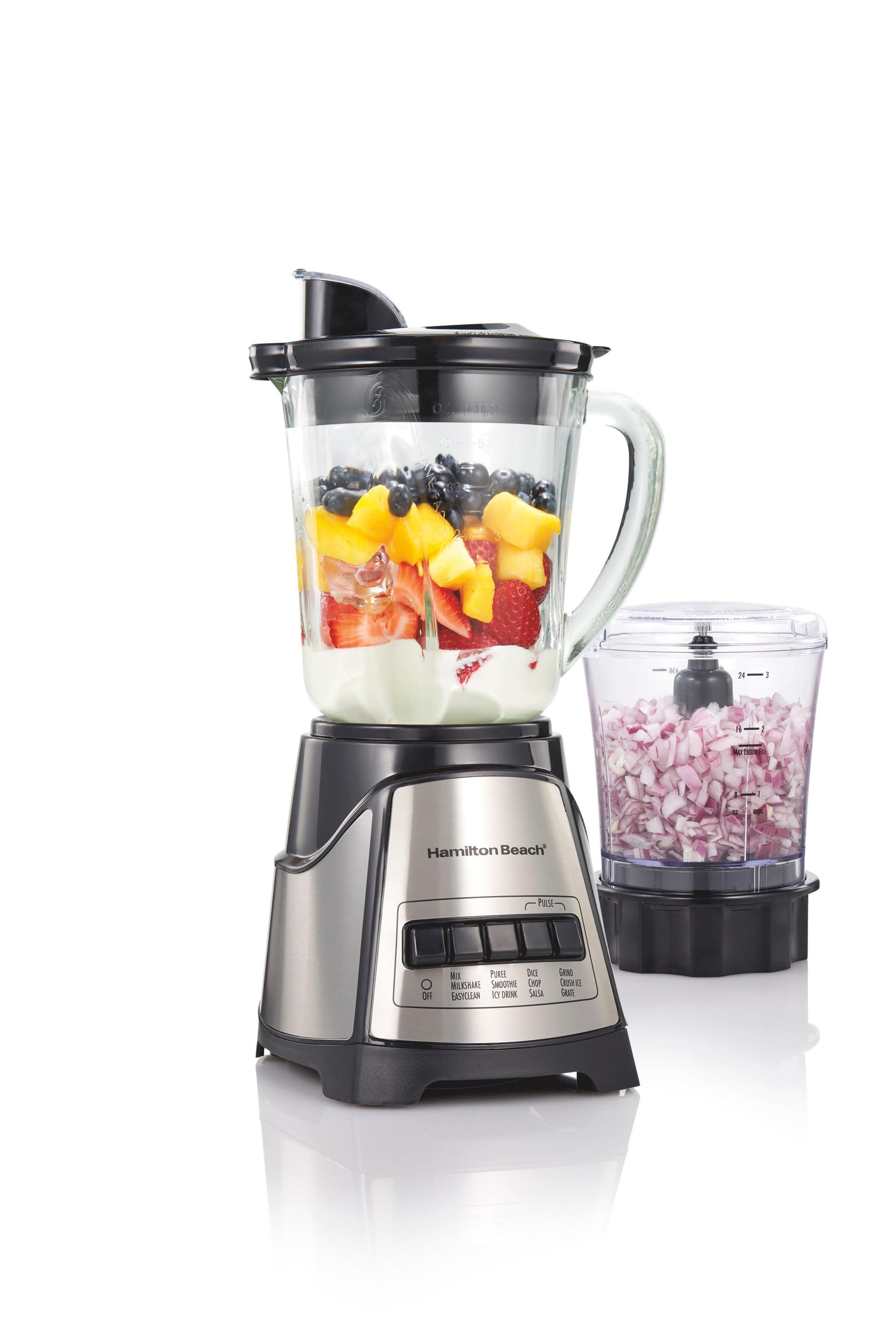 2-in-1 Blender and Chopper Black & SS