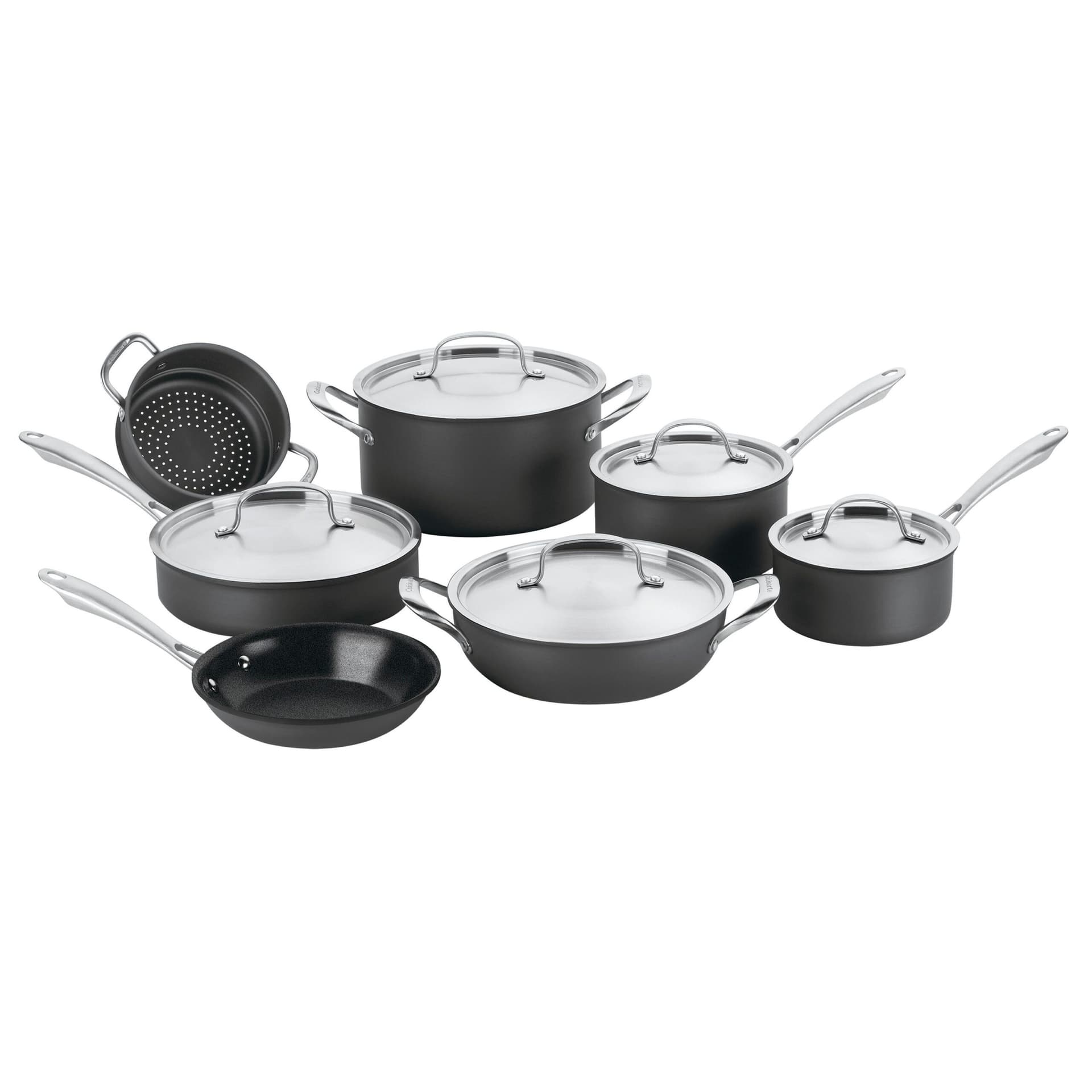 12-Pc GreenGourmet Hard Anodized Cookware Set