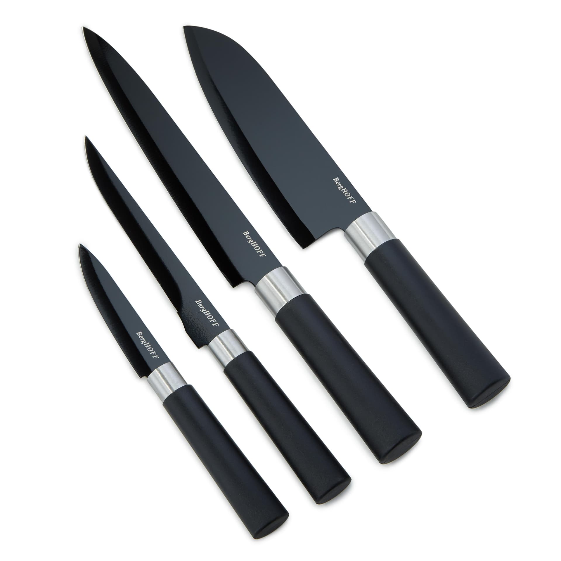 DiNA Prime 4pc Non-Stick Ceramic Knife Set with Polypropylene Handles