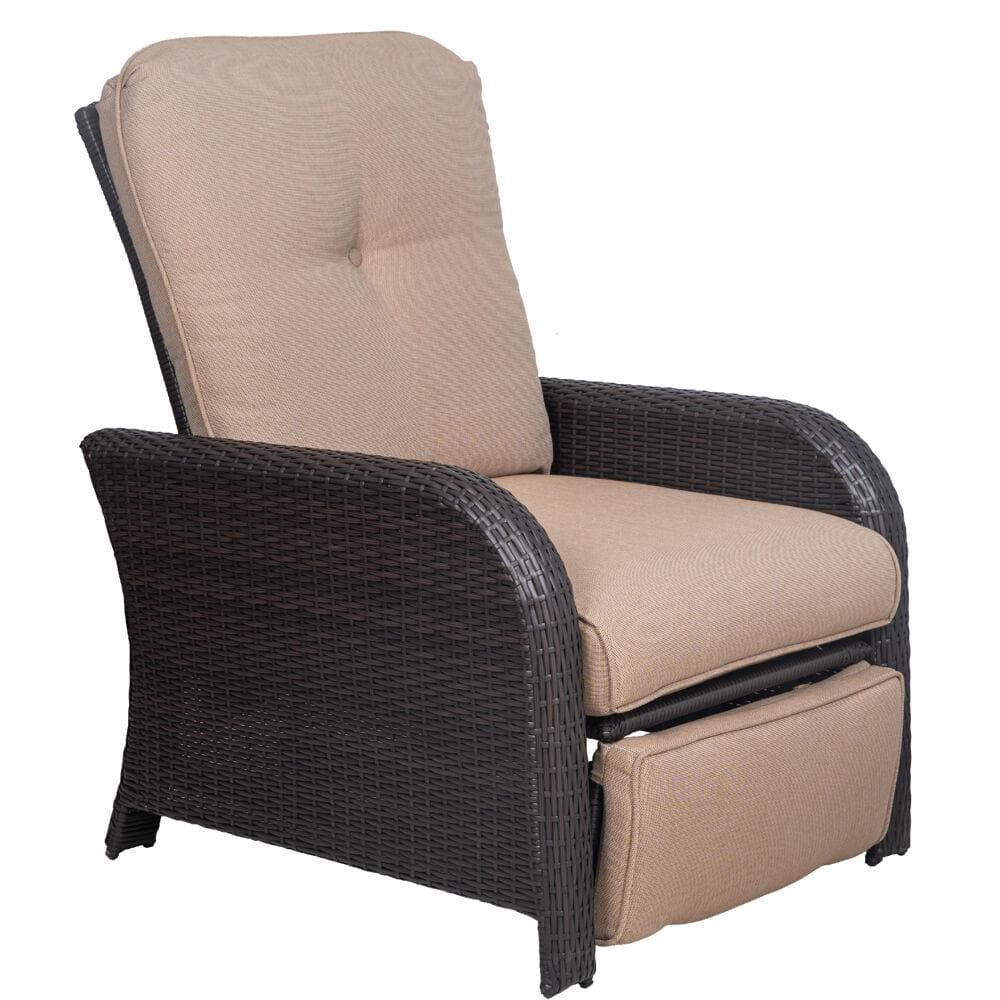 Strathmere Outdoor Recliner in Tan