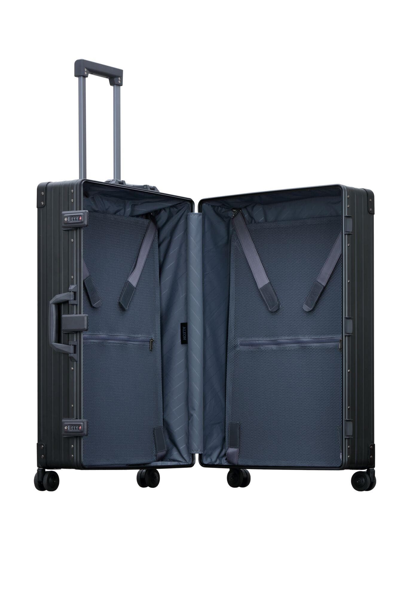 Aleon 30" Macro Traveler Aluminum Hardside Checked Luggage (Onyx)Black