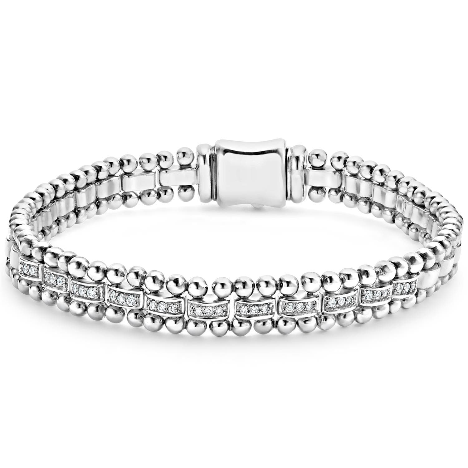 CAVIAR SPARK Diamond Link Bracelet Size Medium