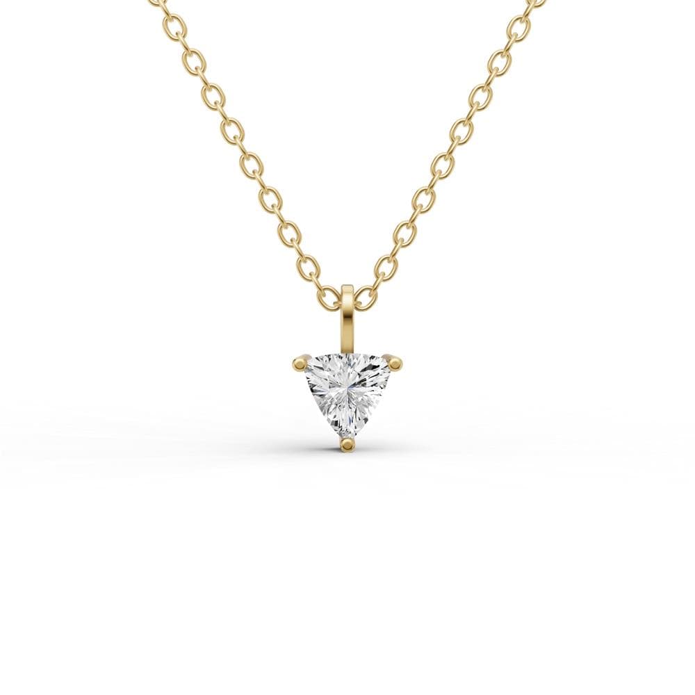 Trillion Lab Diamond Solitaire Pendant Size 0.5 CTW