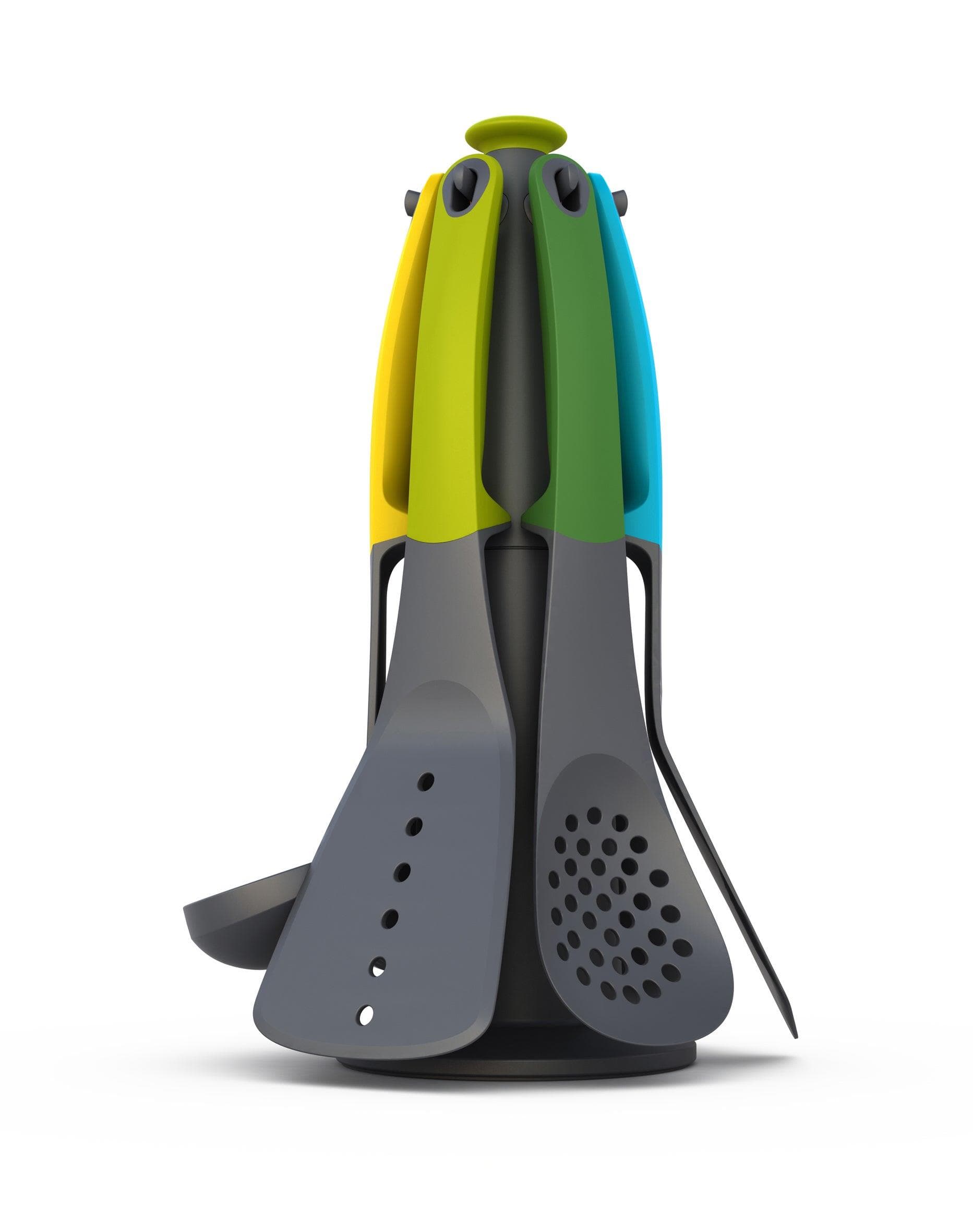 Elevate Carousel 6pc Kitchen Utensil Set w/ Stand Multicolor