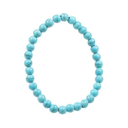 Stretch Turquoise Beaded Bracelet