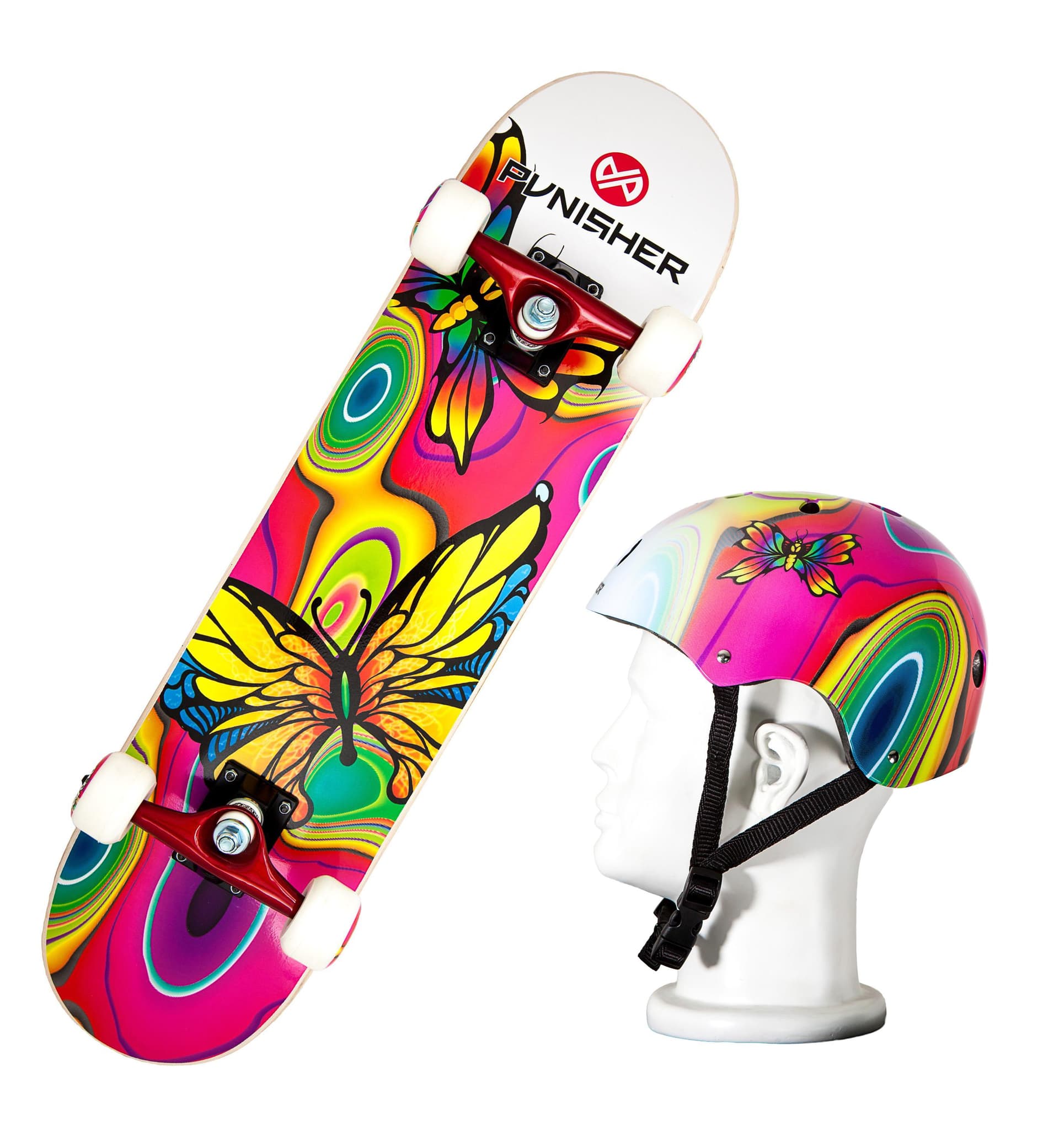 Butterfly Jive Skateboard And Helmet Combo Pack