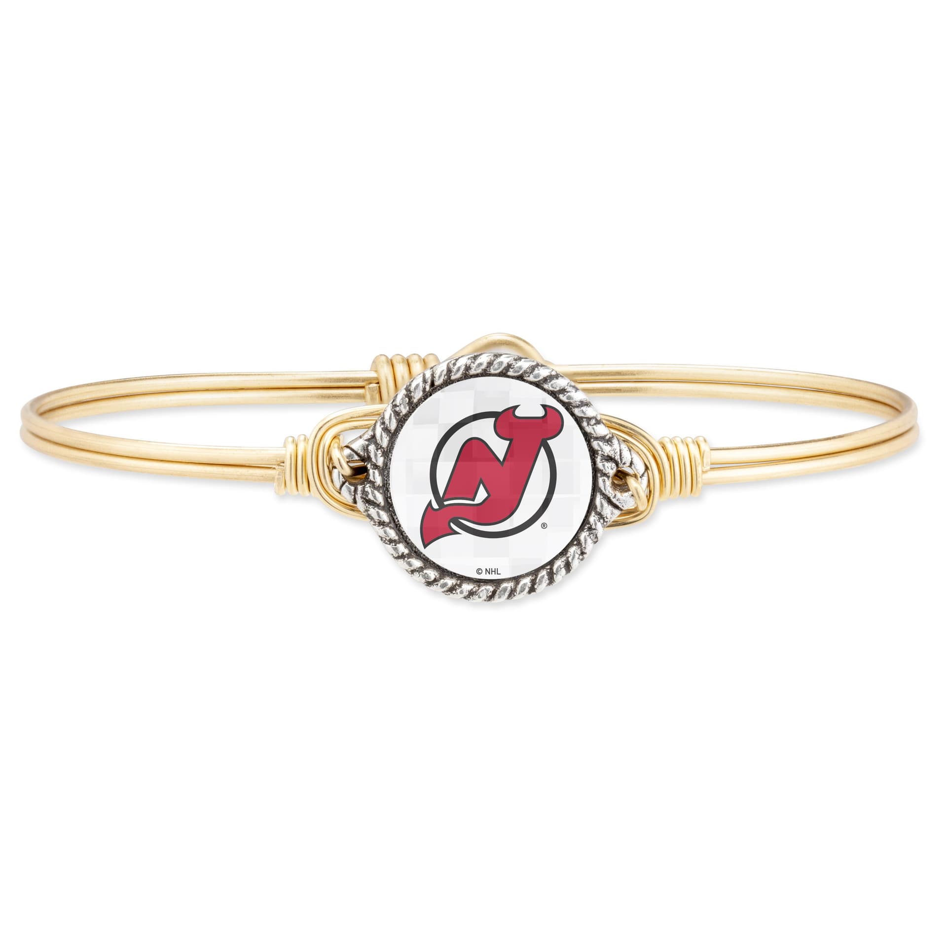 New Jersey Devils Bangle Bracelet Size Petite