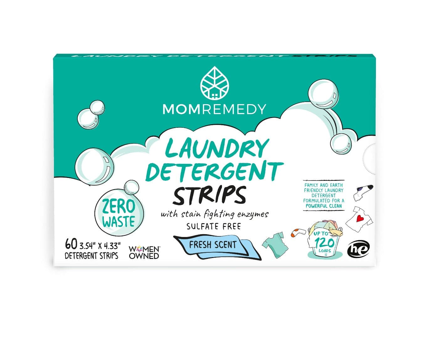 Laundry Detergent Strips - 60 CT - Fresh Scent