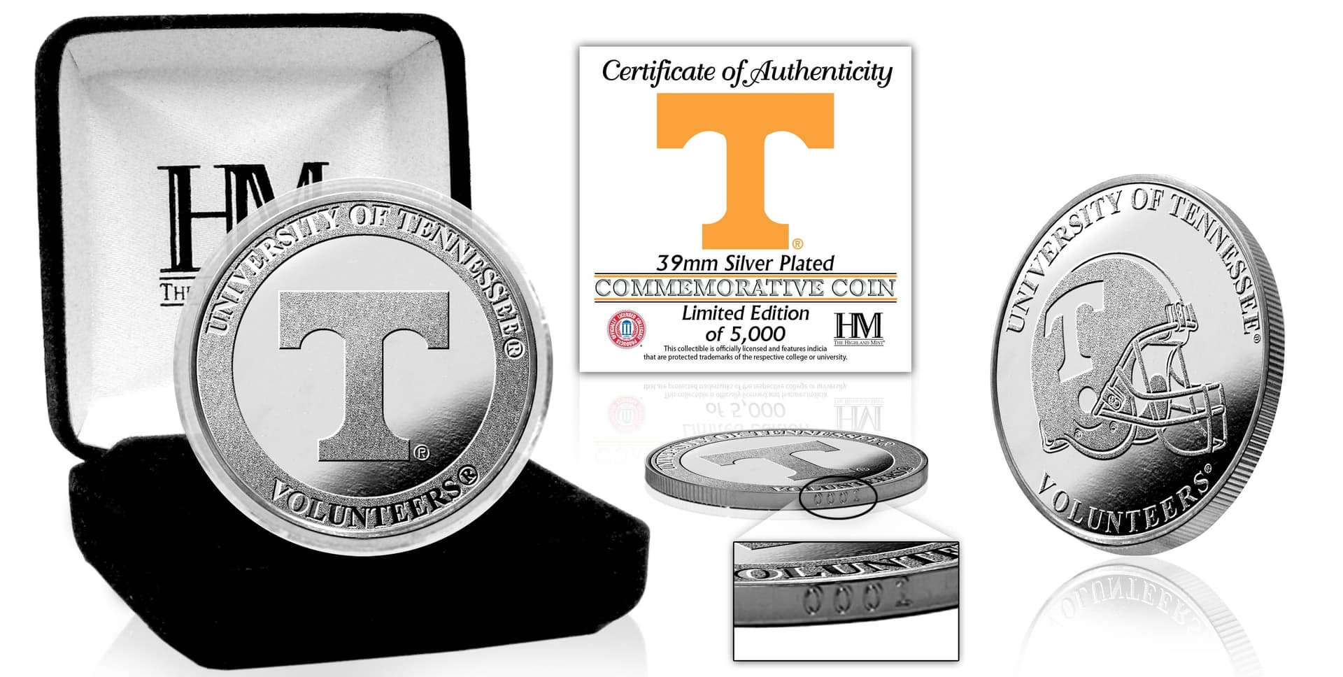 University of Tennessee Volunteers Silver Coin