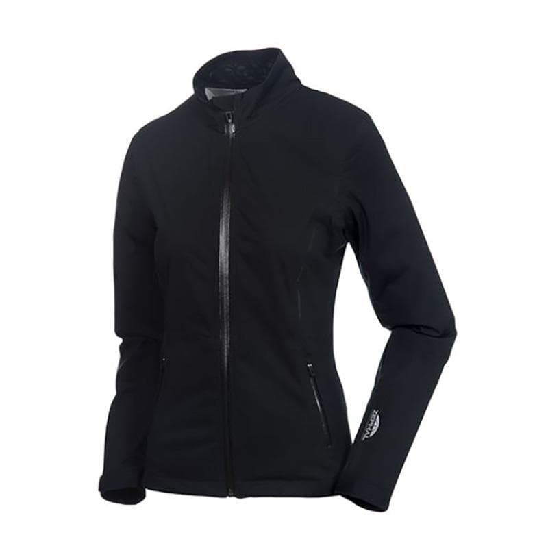 Womens Onassis Waterproof Jacket-Black Embossed/Charcoal-LG