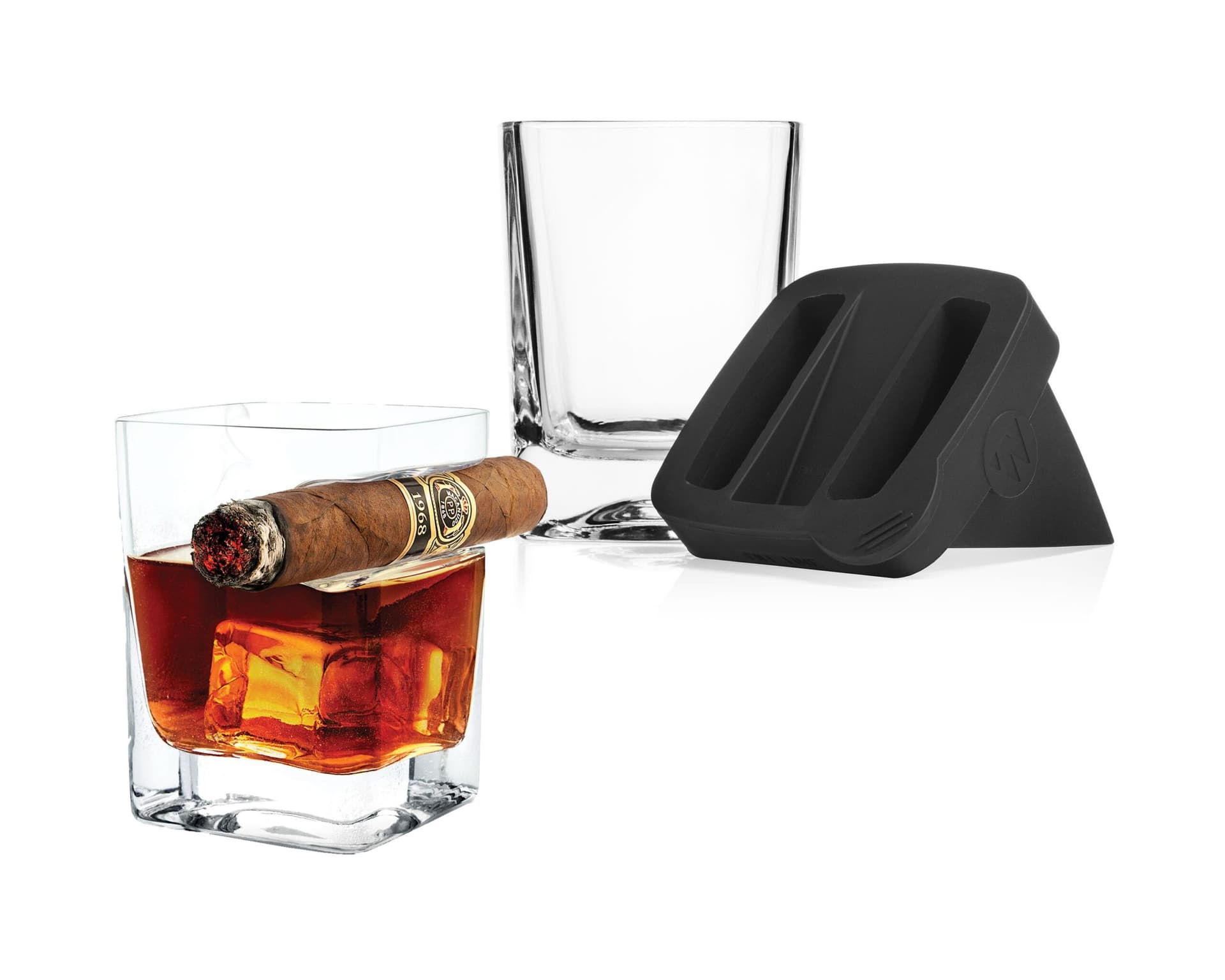 Whiskey Wedge Single w/Cigar Glass
