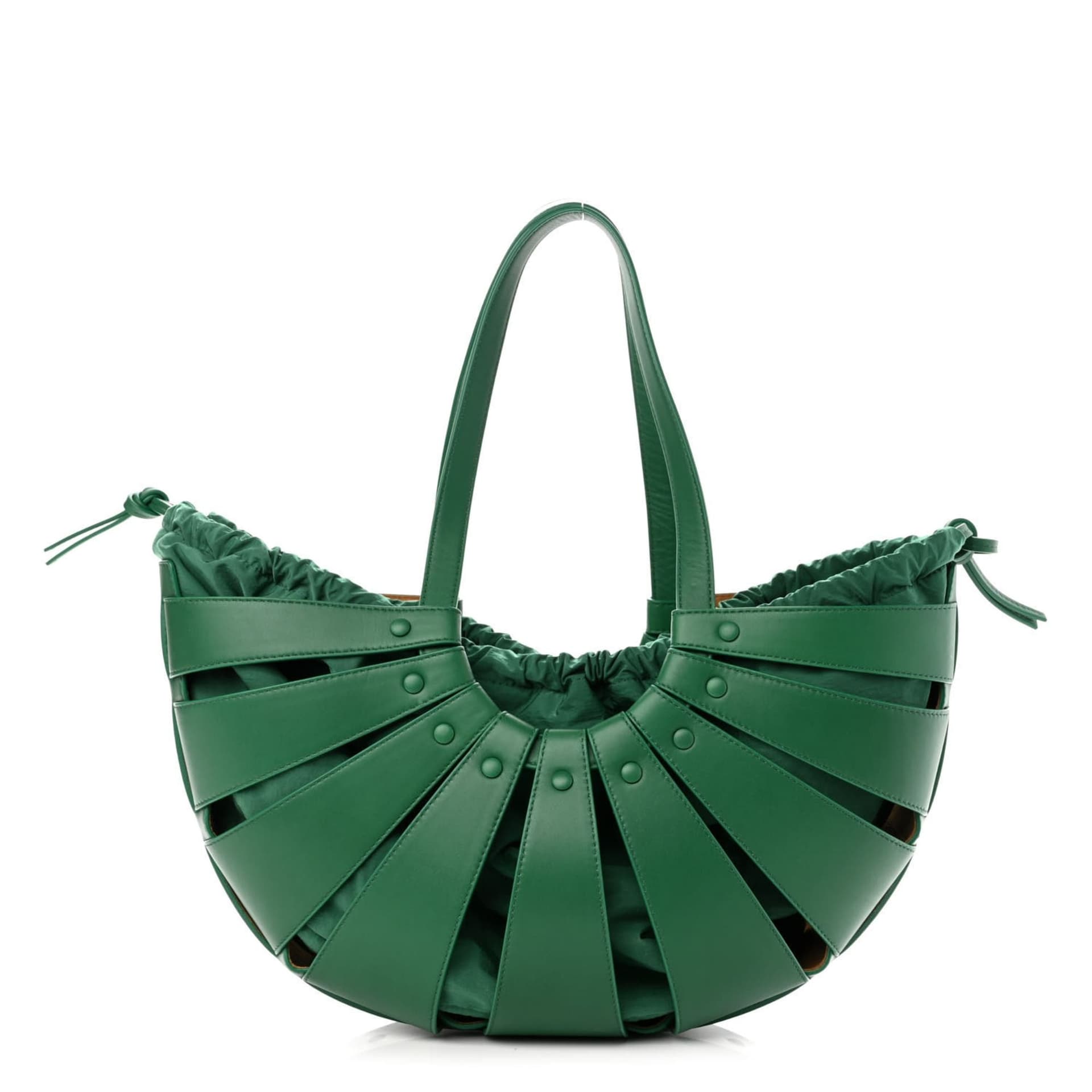 Bottega Veneta The Shell Bag Racing Green French Calfskin Shoulder Bag