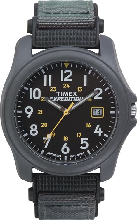 Unisex Traditional 30-Lap Black and Gray Resin Strap Watch