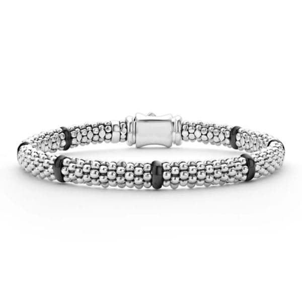 Ceramic Station Caviar Bracelet Size 6.25"-6.75
