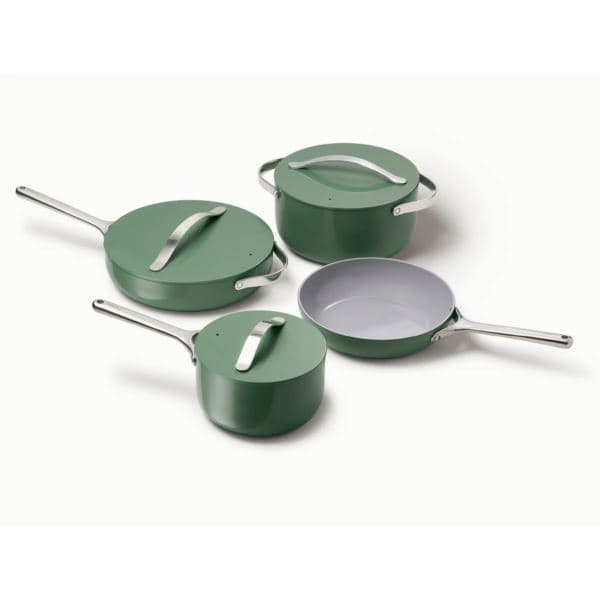 Non-Toxic Ceramic Nonstick Cookware Set Sage