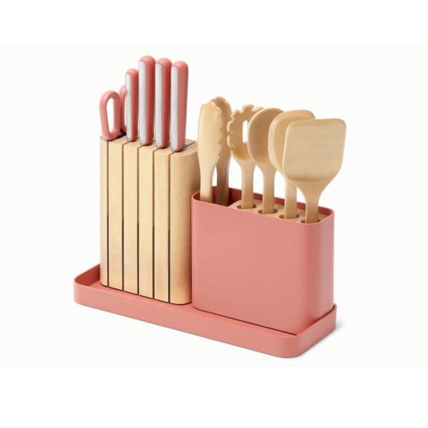 14pc Knife & Utensil Set Perracotta