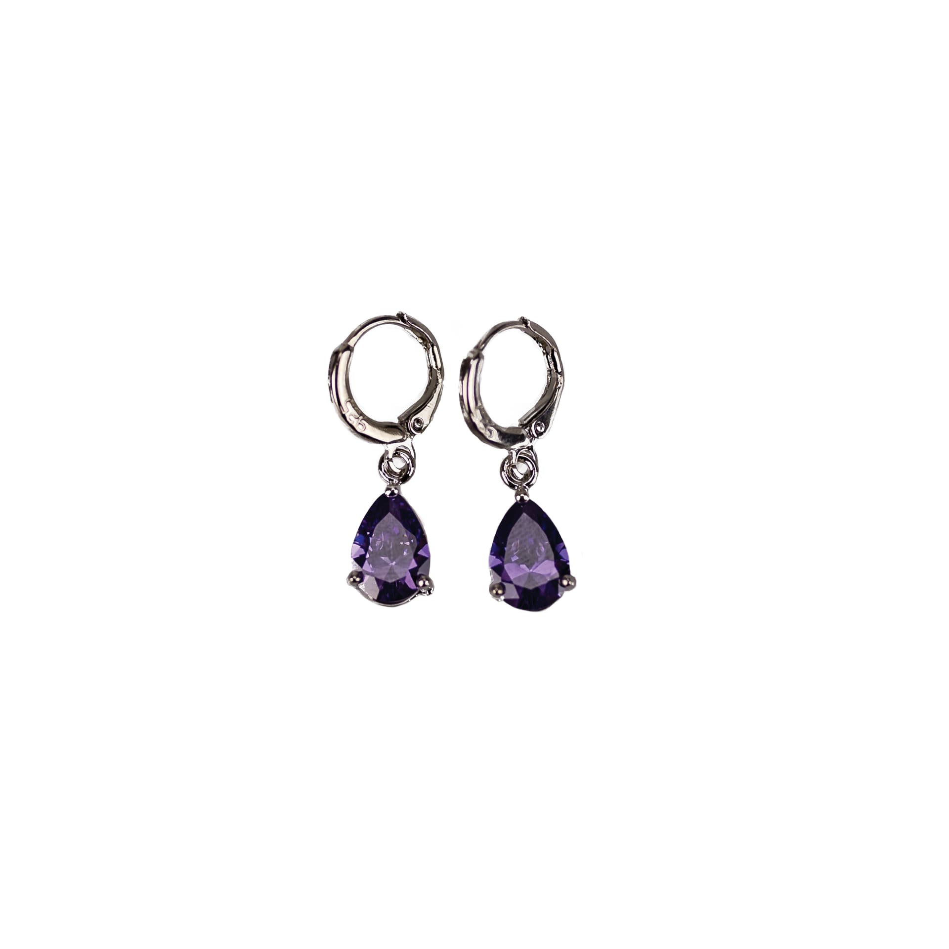 Amethyst Teardrop Earrings