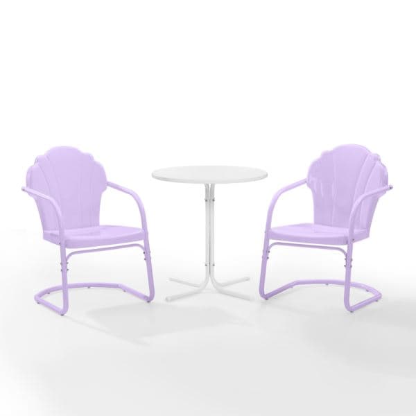 Tulip 3Pc Retro Outdoor Bistro Set