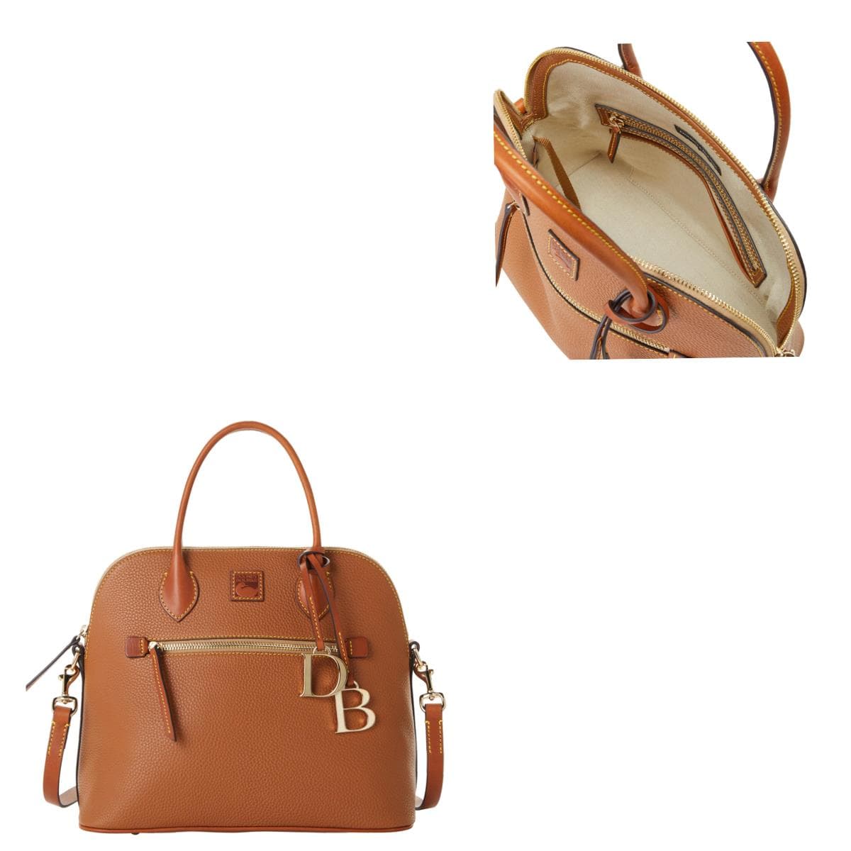 Pebble Grain Large Domed Satchel