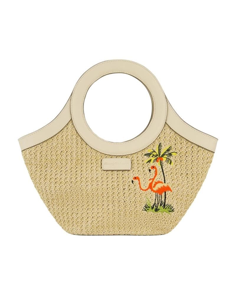 Flamingo Embroidery Tote
