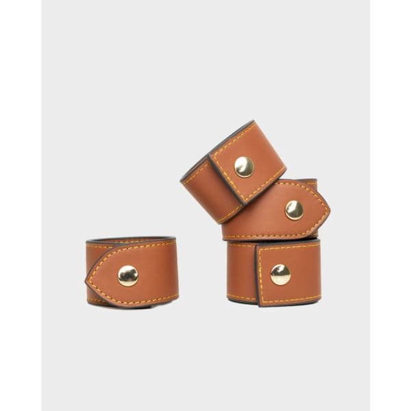 Leather Napkin Ring Set