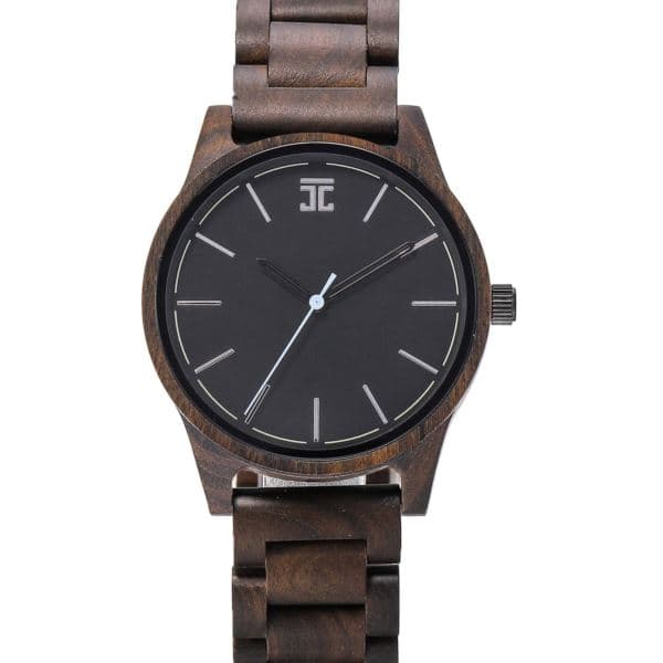 Blue Ringer Dark Sandalwood Wooden Watch