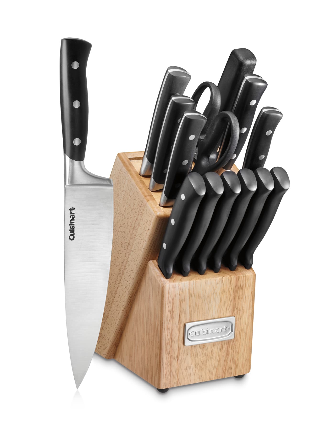 15Pc Triple Rivet Knife Block Set