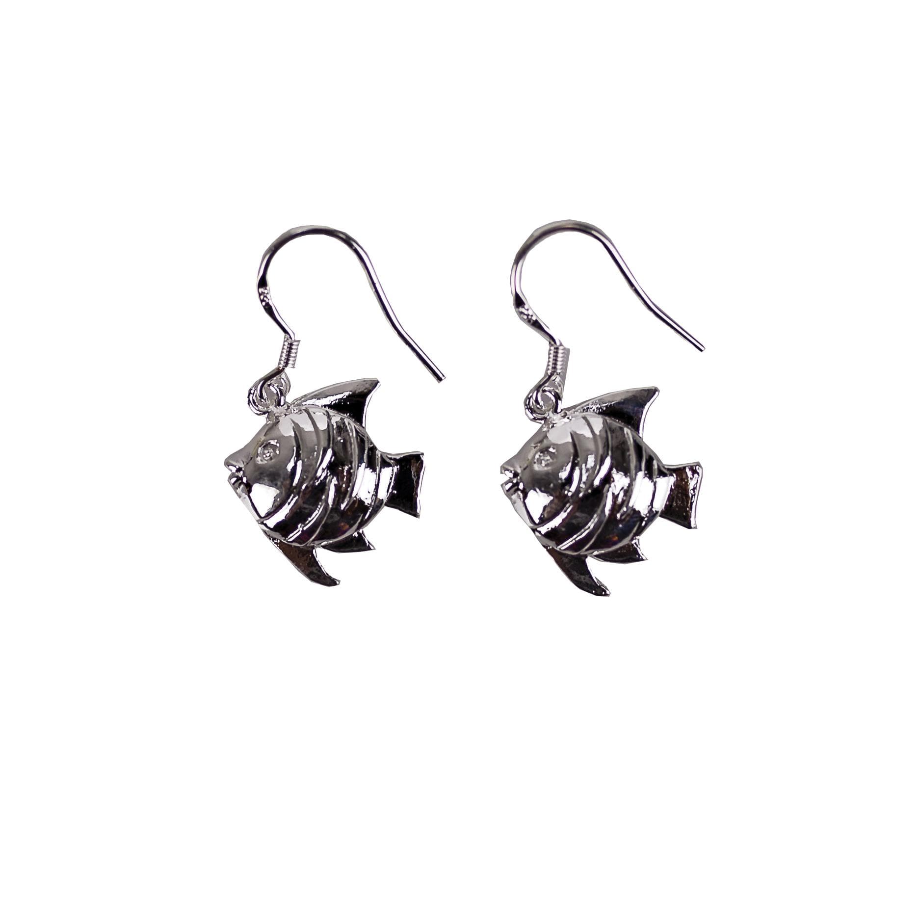 Silver Sunfish Earrings