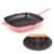 Neo 2pc Cast Iron 11" Grill Pan with Slotted Steak Press, Pink