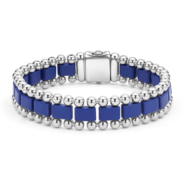 Men's Matte Ultramarine Ceramic Link Bra