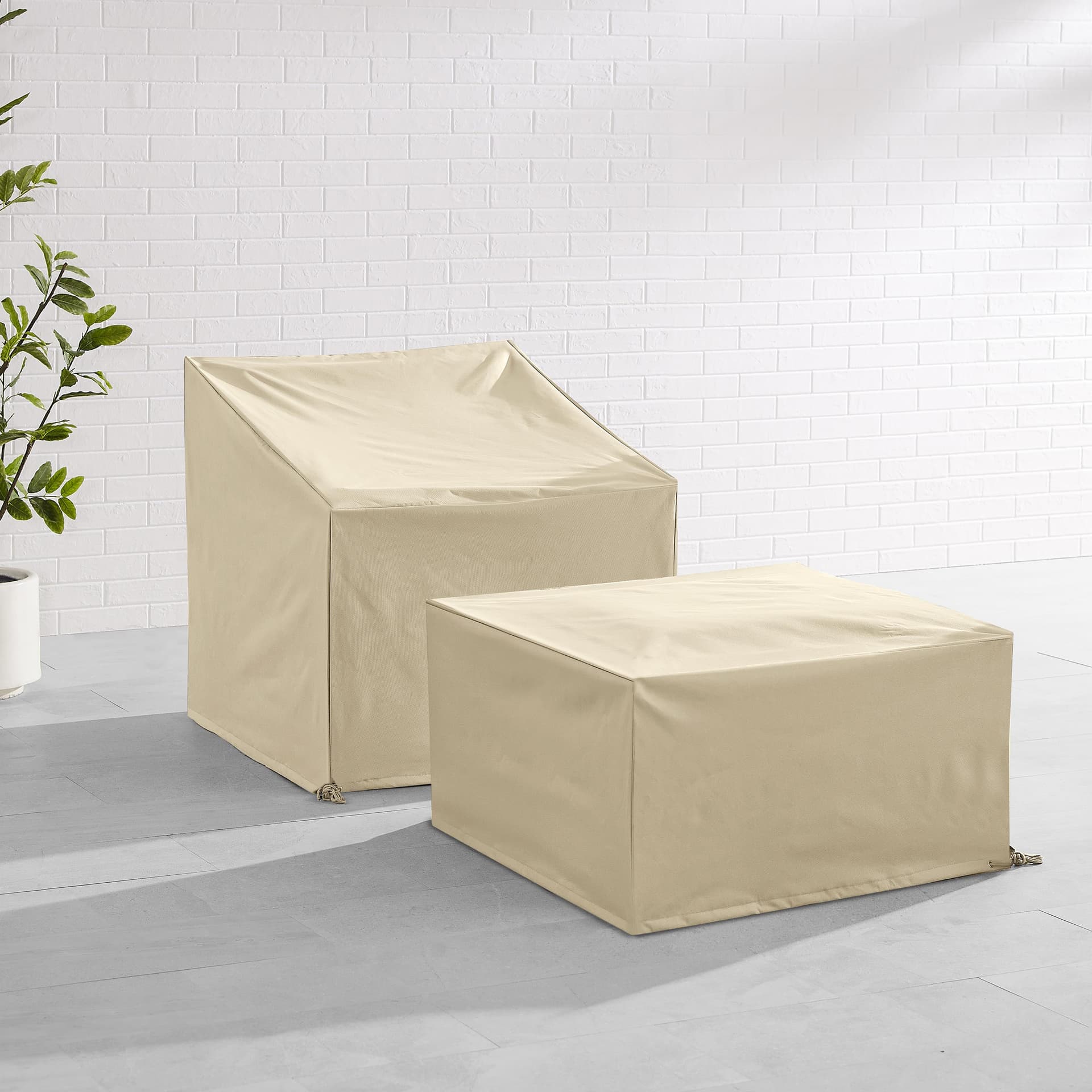 2Pc Outdoor Furniture Cover Set