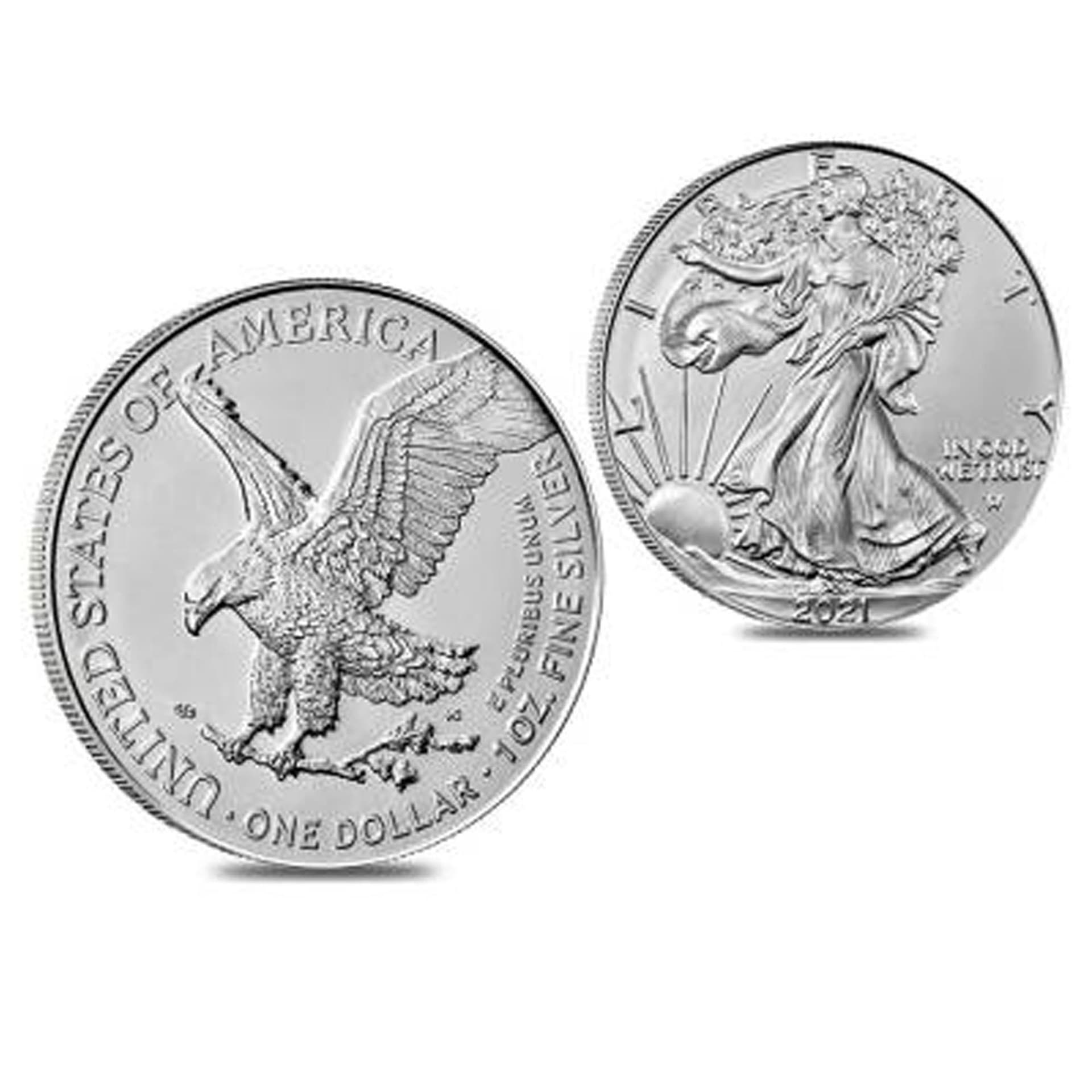 United States Treasury American Eagle One ounce Silver Coin (6 Coin Package), uncirculated