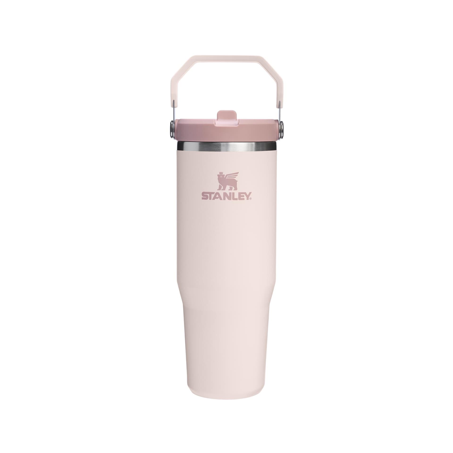 The IceFlow Flip Straw Tumbler 30oz - Rose Quartz
